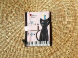 猫のカードホルダー（ピアノ鍵盤）