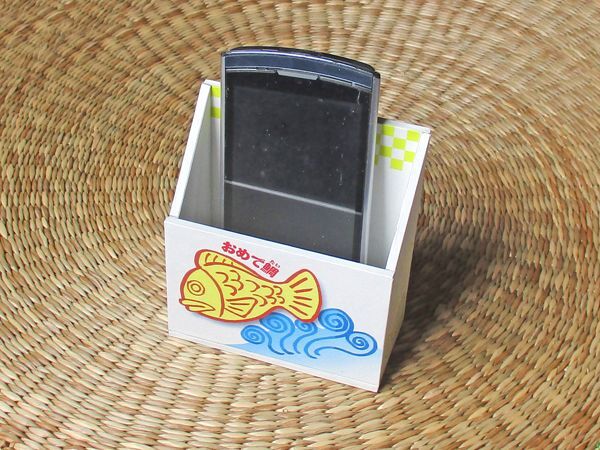画像: おめで鯛焼き 携帯ホルダー（アップル）