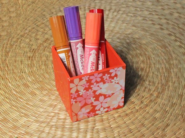 画像: 【DIY】桜のペン立て（オレンジ）