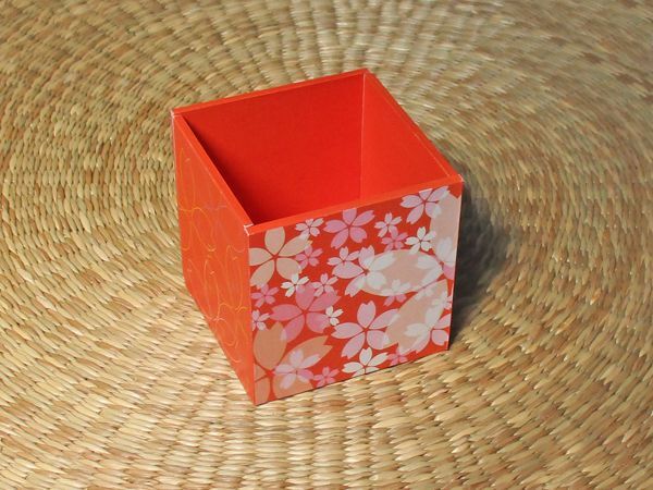 画像1: 【DIY】桜のペン立て（オレンジ）
